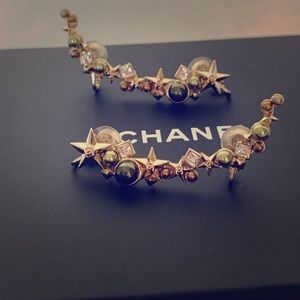 Chanel climber clip on earrings